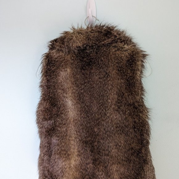 Brown Faux Fur Vest, Jack by BB Dakota, Sz Small EUC - Picture 3 of 4
